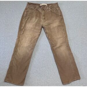 Arizona Jeans Mens 38X34 Brown Bootcut Mid Rise Faded Y2K Corduroy